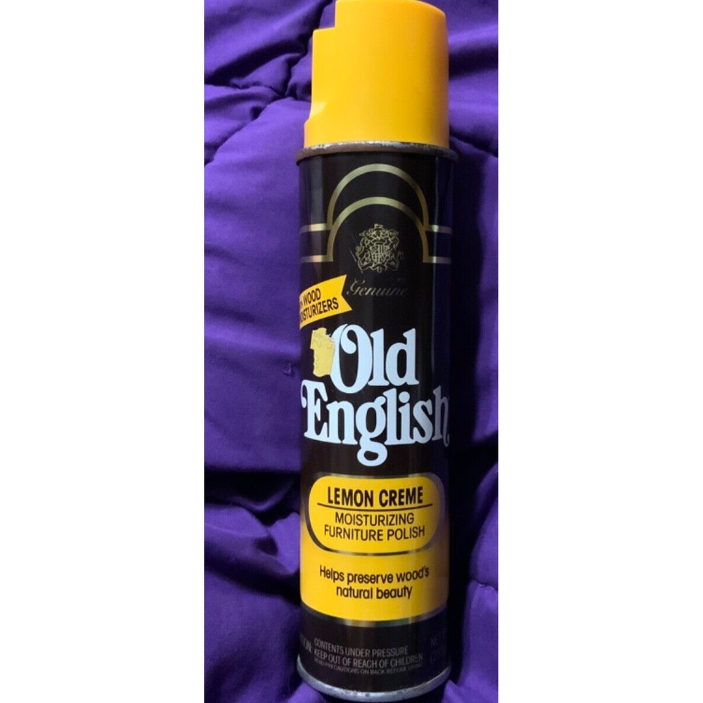 Vintage 1980's Old English Lemon Creme Moisturizing Furniture Polish pre-owned